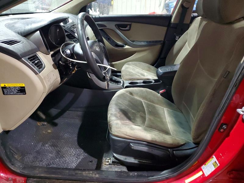 2015 Hyundai Elantra VIN KMHDH4AE6FU380079 COPART salvage auction — VANDALISM, Ar - Cert Of Title-Salvage, sold $475 on 2026-07-08 (photo 7)