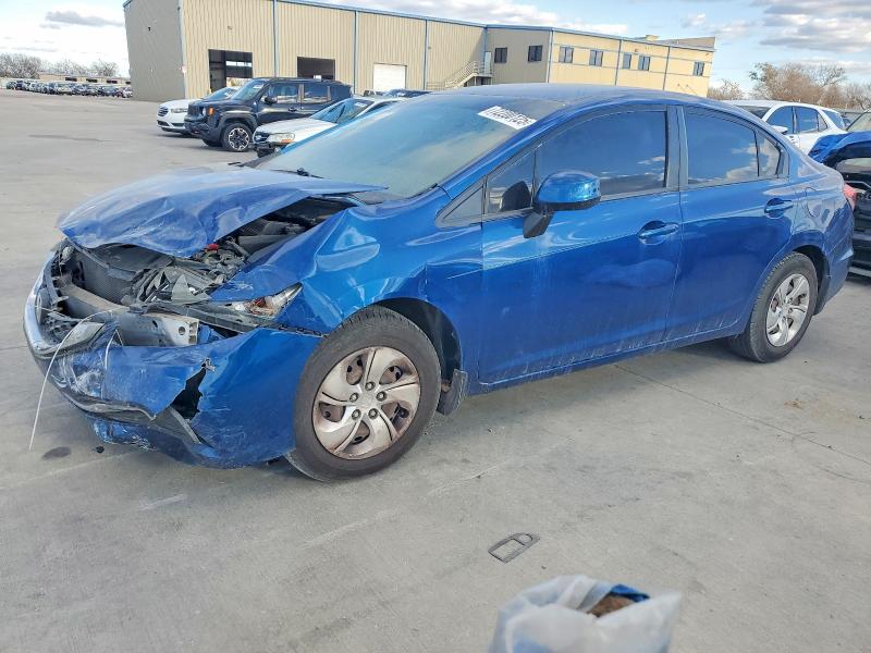 2013 Honda Civic VIN 19XFB2F56DE011018 COPART salvage auction — FRONT END, Salvage Title, sold $1,350 on 2026-07-09 (photo 1)