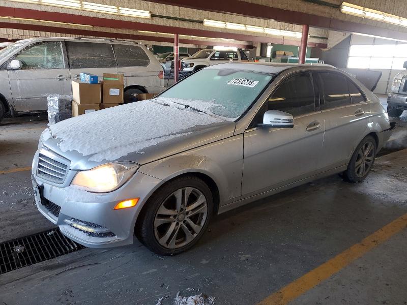 2012 Mercedes-benz C class VIN WDDGF8BB2CA603028 COPART salvage auction — REAR END, IN - CERT OF TITLE-SALVAGE TITLE, sold $725 on 2026-07-20 (photo 1)