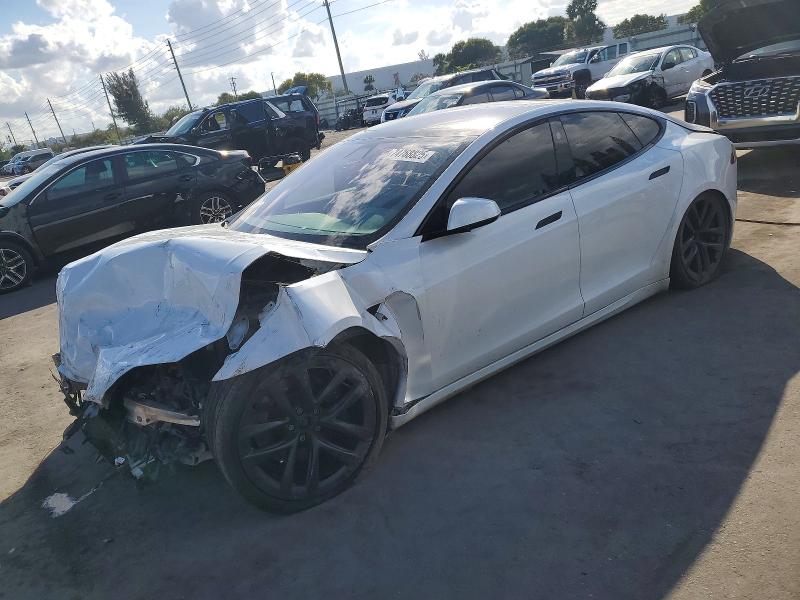2021 Tesla Model s VIN 5YJSA1E60MF437237 — COPART salvage auction photo