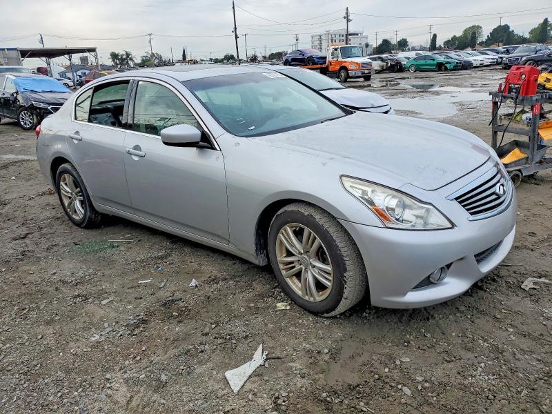 2012 Infiniti G37 VIN JN1CV6AR0CM970963 COPART salvage auction — FRONT END, Ca - Salvage Certificate, sold $200 on 2026-07-30 (photo 4)