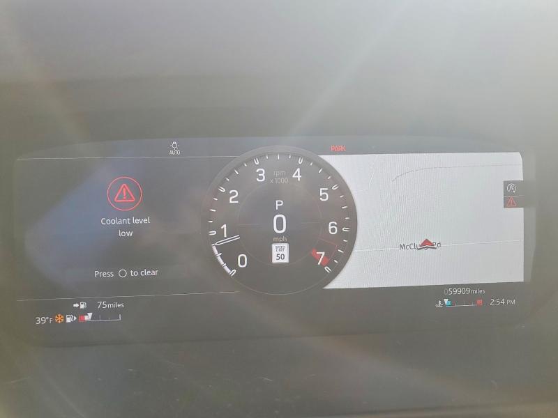 2020 Land rover Defender VIN SALEJEEX9L2023350 COPART salvage auction — FRONT END, Oh - Cert Of Title-Salvage, sold $2,150 on 2026-07-02 (photo 9)