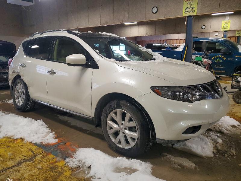 2013 Nissan Murano VIN JN8AZ1MWXDW313742 COPART salvage auction — REAR END, In - Cert Of Title-Salvage Title, sold $1,350 on 2026-07-28 (photo 4)