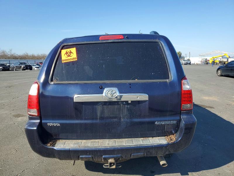 2007 Toyota 4runner VIN JTEZU14RX70091410 COPART salvage auction — ROLLOVER, Id - Salvage Certificate Of Title, sold $475 on 2026-07-30 (photo 6)