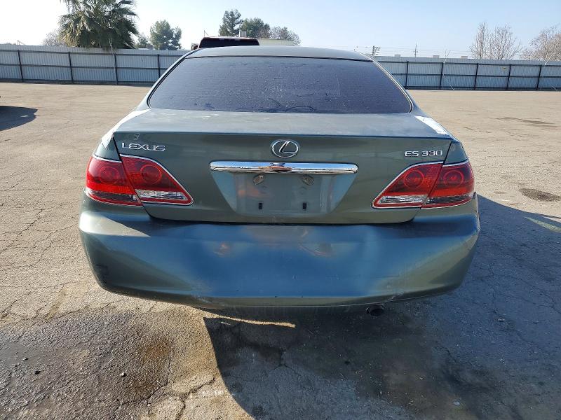 2005 Lexus Es 330 VIN JTHBA30G655105087 COPART salvage auction — REAR END, CA - SALVAGE CERTIFICATE, sold $850 on 2026-07-31 (photo 6)