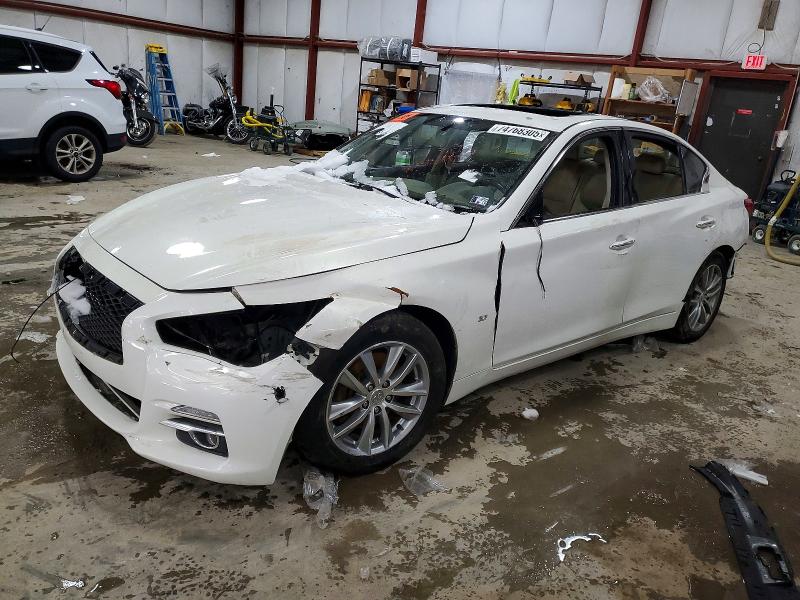 2015 Infiniti Q50 VIN JN1BV7AR3FM418749 COPART salvage auction — ALL OVER, De - Parts Only - No Title, sold $450 on 2026-07-21 (photo 1)