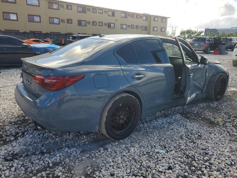 2022 Infiniti Q50 VIN JN1FV7DP5NM370052 COPART salvage auction — SIDE, Fl - Cert Of Title Slvg Rebuildable, sold $8,600 on 2026-08-04 (photo 3)