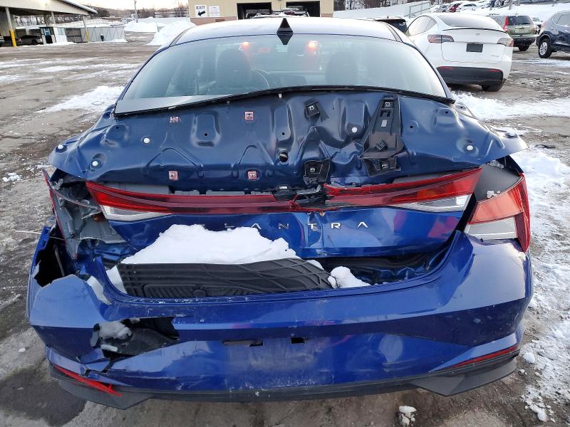 2023 Hyundai Elantra VIN 5NPLM4AG1PH104871 COPART salvage auction — REAR END, Id - Salvage Certificate Of Title, sold $2,450 on 2026-07-14 (photo 6)