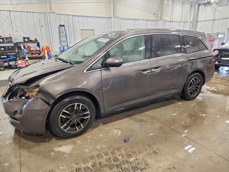 2014 Honda Odyssey VIN 5FNRL5H66EB023554 COPART salvage auction — FRONT END, MI - CERTIFICATE OF TITLE, sold $1,050 on 2026-07-02 (photo 1)