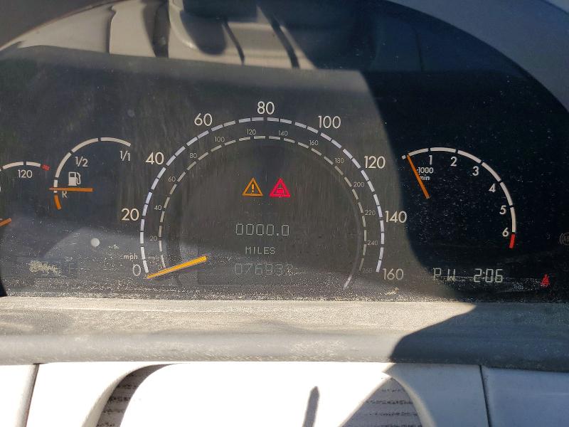 2002 Mercedes-benz Cl-class VIN WDBPJ78JX2A023363 COPART salvage auction — REAR END, Fl - Certificate Of Title, sold $700 on 2026-07-13 (photo 9)