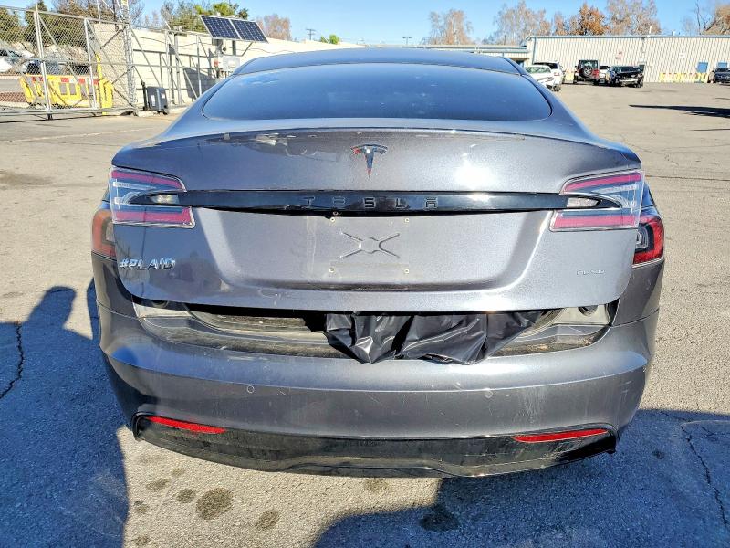 2021 Tesla Model s VIN 5YJSA1E6XMF444101 COPART salvage auction — FRONT END, Ca - Salvage Certificate, sold $200 on 2026-07-16 (photo 6)