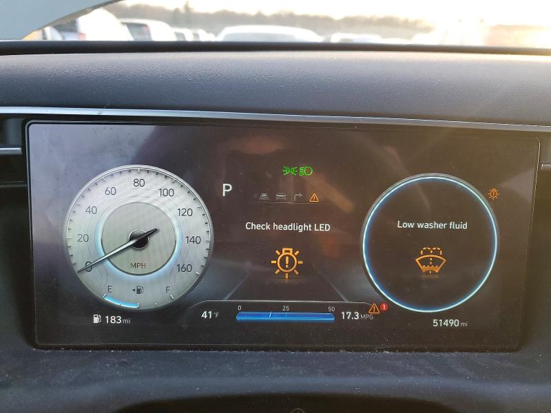 2024 Hyundai Santa cruz VIN 5NTJCDDE5RH105384 COPART salvage auction — FRONT END, Ma - Cert Of Title-Salvage, sold $300 on 2026-07-29 (photo 9)