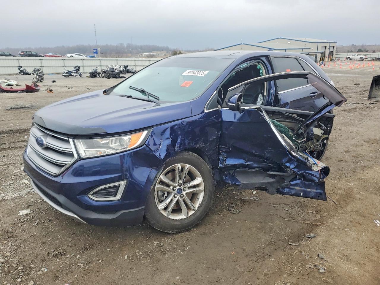 2016 Ford Edge VIN 2FMPK4J98GBC67839 COPART salvage auction — Side, IN - CERT OF TITLE-SALVAGE TITLE, sold $1,550 on 2026-07-09 (photo 1)