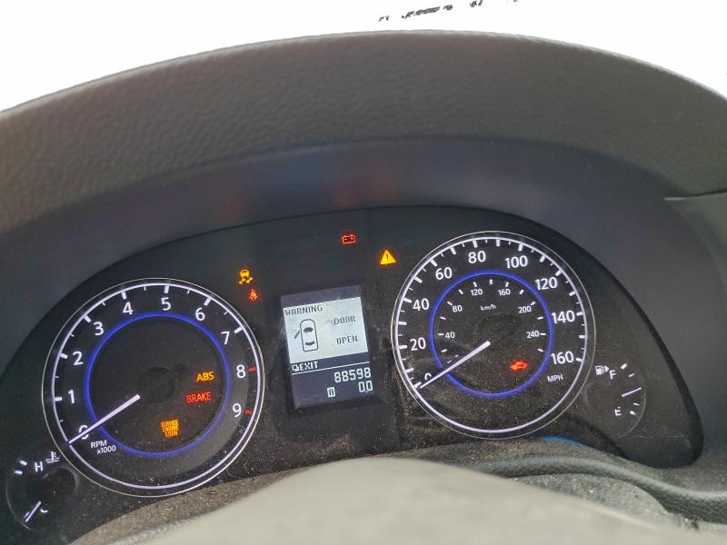 2012 Infiniti G37 VIN JN1CV6AR0CM970963 COPART salvage auction — FRONT END, Ca - Salvage Certificate, sold $200 on 2026-07-30 (photo 9)