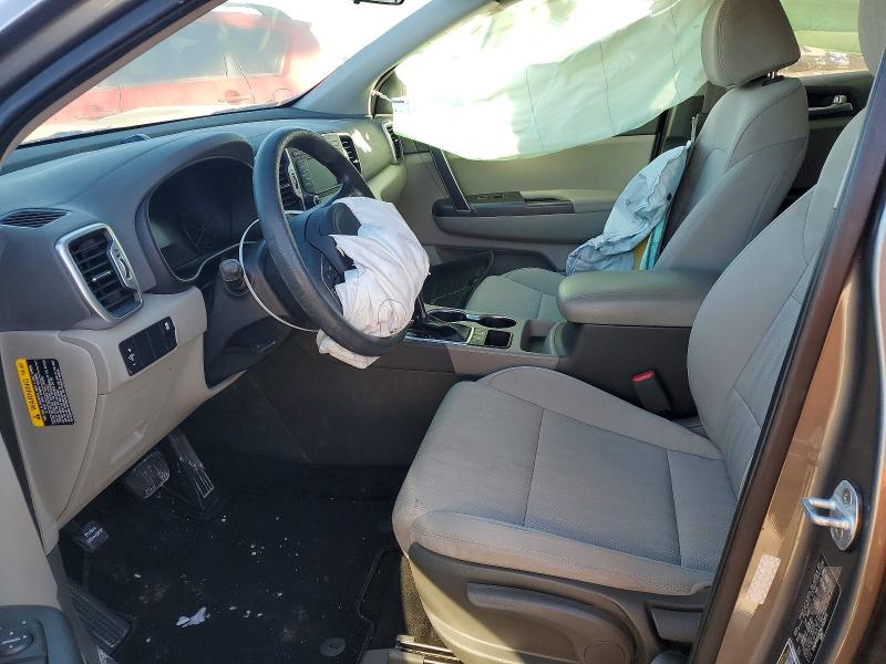2019 Kia Sportage VIN KNDPM3AC6K7551671 COPART salvage auction — FRONT END, Il - Salvage Certificate, sold $2,150 on 2026-07-21 (photo 7)