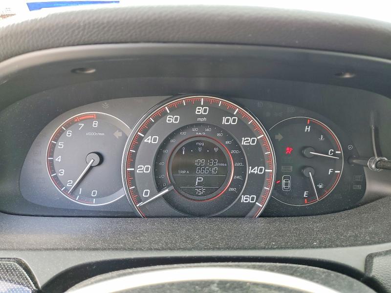 2013 Honda Accord VIN 1HGCR2F54DA283800 COPART salvage auction — FRONT END, Tx - Salvage Vehicle Title, sold $3,350 on 2026-07-02 (photo 9)