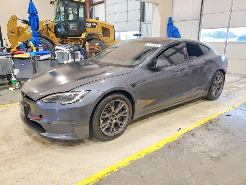 2023 Tesla Model s VIN 5YJSA1E52PF523158 COPART salvage auction — REAR END, TX - SALVAGE VEHICLE TITLE, sold $7,200 on 2026-07-30 (photo 1)