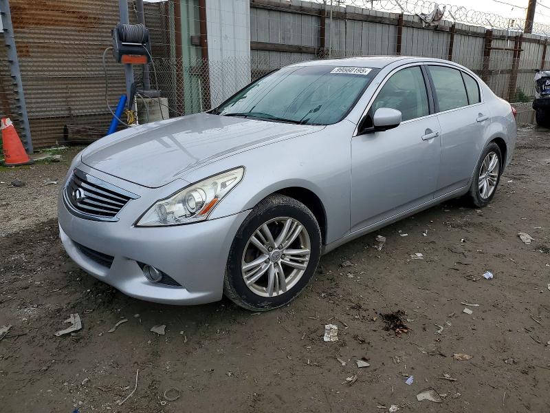 2012 Infiniti G37 VIN JN1CV6AR0CM970963 COPART salvage auction — FRONT END, Ca - Salvage Certificate, sold $200 on 2026-07-30 (photo 1)
