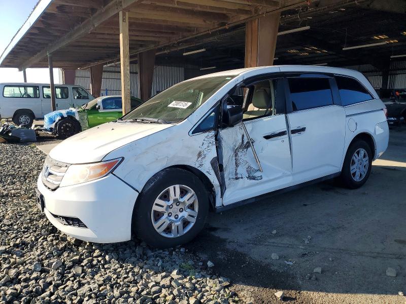 2013 Honda Odyssey VIN 5FNRL5H23DB048892 COPART salvage auction — SIDE, Ca - Salvage Certificate, sold $1,250 on 2026-07-09 (photo 1)