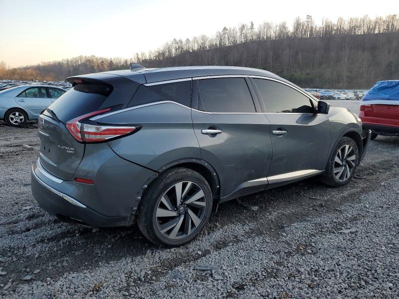 2017 Nissan Murano VIN 5N1AZ2MH1HN110846 COPART salvage auction — FRONT END, OH - CERT OF TITLE-SALVAGE, sold $1,900 on 2026-07-02 (photo 3)
