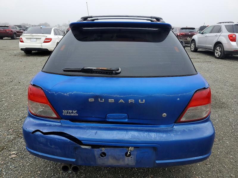 2002 Subaru Wrx VIN JF1GG29672G832514 COPART salvage auction — REAR END, Ca - Salvage Certificate, sold $650 on 2026-07-14 (photo 6)