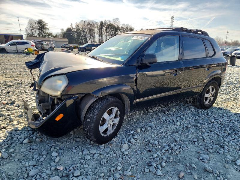 2005 Hyundai Tucson VIN KM8JM12B25U234262 COPART salvage auction — FRONT END, Nc - Salvage Certificate Of Title, sold $250 on 2026-07-08 (photo 1)