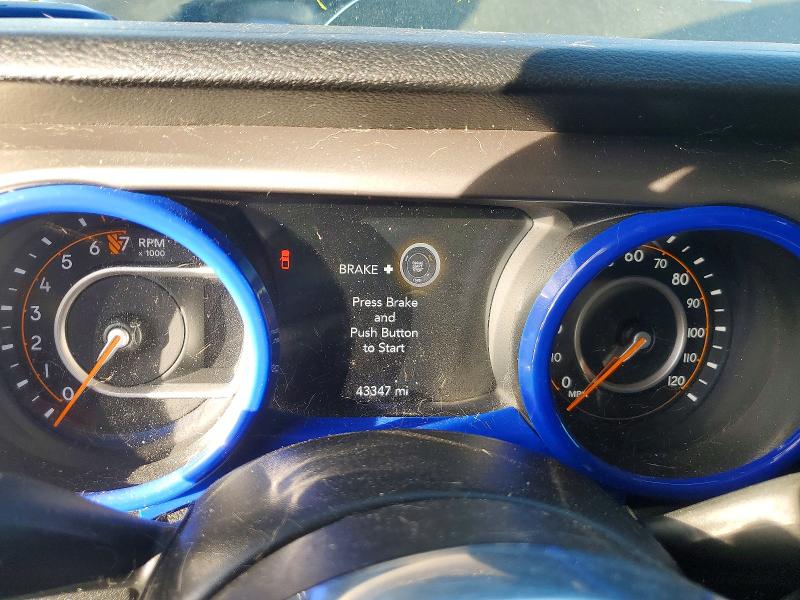 2020 Jeep Gladiator VIN 1C6JJTAG3LL129231 COPART salvage auction — FRONT END, Nv - Salvage Title, sold $14,300 on 2026-07-09 (photo 9)