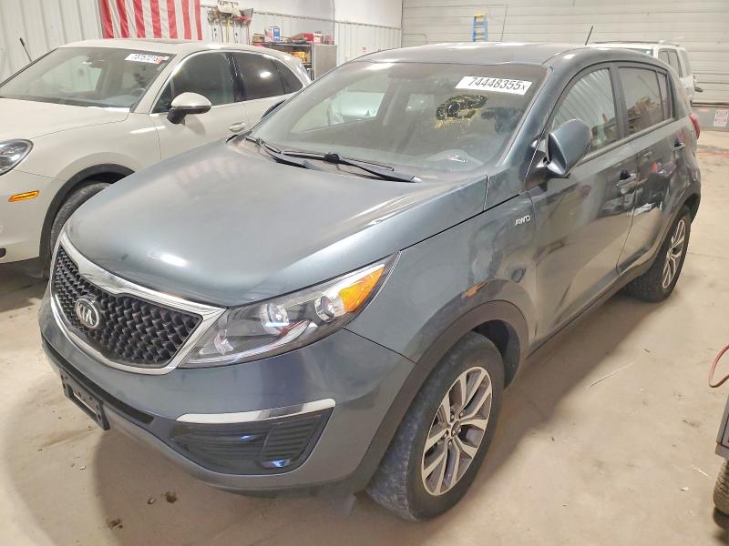 2014 Kia Sportage VIN KNDPBCAC8E7629927 COPART salvage auction — HAIL, Id - Salvage Certificate Of Title, sold $2,000 on 2026-07-10 (photo 1)