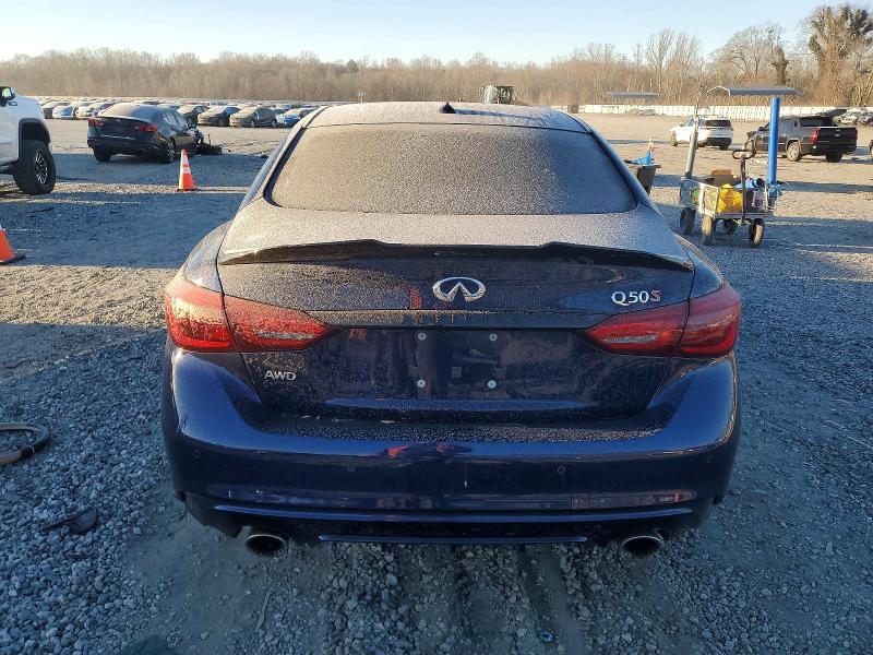 2021 Infiniti Q50 VIN JN1FV7DR6MM880782 COPART salvage auction — SIDE, NY - MV-907A SALVAGE CERTIFICATE, sold $13,000 on 2026-07-27 (photo 6)