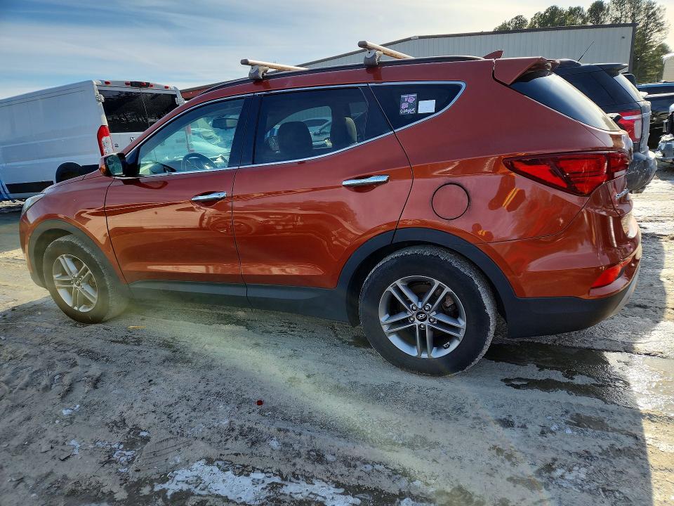 2017 Hyundai Santa fe VIN 5XYZUDLB9HG411418 COPART salvage auction — HAIL, Md - Cert Of Salvage < 75% Damage, sold $2,250 on 2026-07-07 (photo 2)