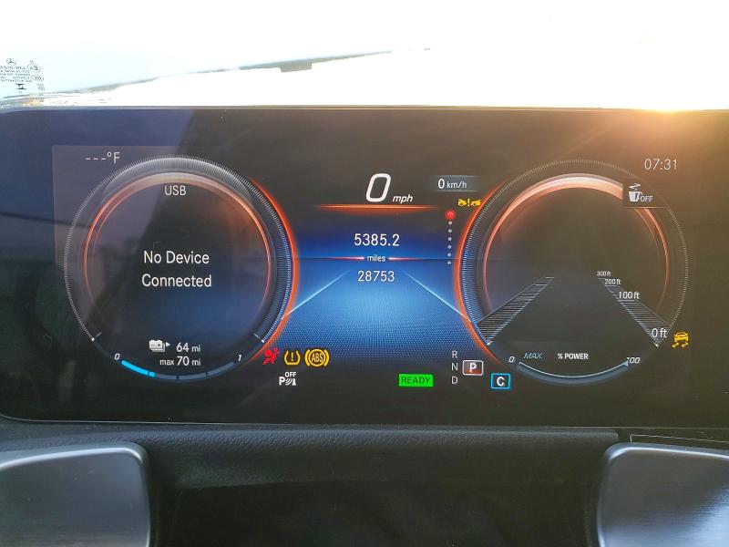 2023 Mercedes-benz Eqb VIN W1N9M0CB6PN040047 COPART salvage auction — FRONT END, Tx - Dis/Dlr/Exp Only Clean Title, sold $11,700 on 2026-07-29 (photo 9)