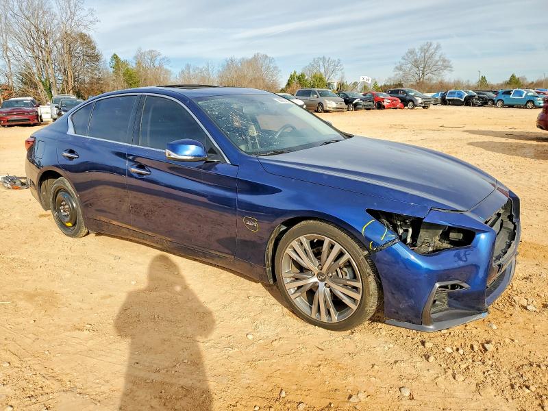 2018 Infiniti Q50 VIN JN1EV7AR2JM445964 COPART salvage auction — FRONT END, Nc - Salvage Certificate Of Title, sold $1,750 on 2026-07-20 (photo 4)
