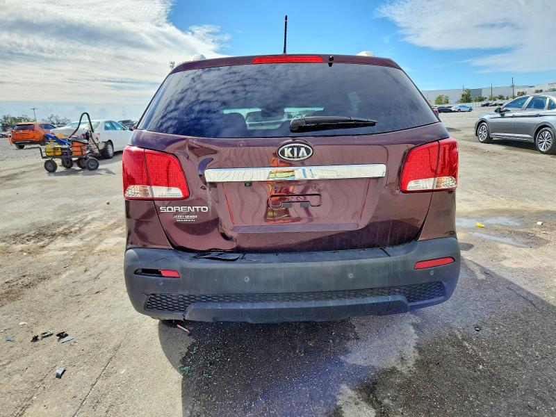 2012 Kia Sorento VIN 5XYKT3A60CG292719 COPART salvage auction — FRONT END, Fl - Certificate Of Destruction, sold $650 on 2026-07-22 (photo 6)
