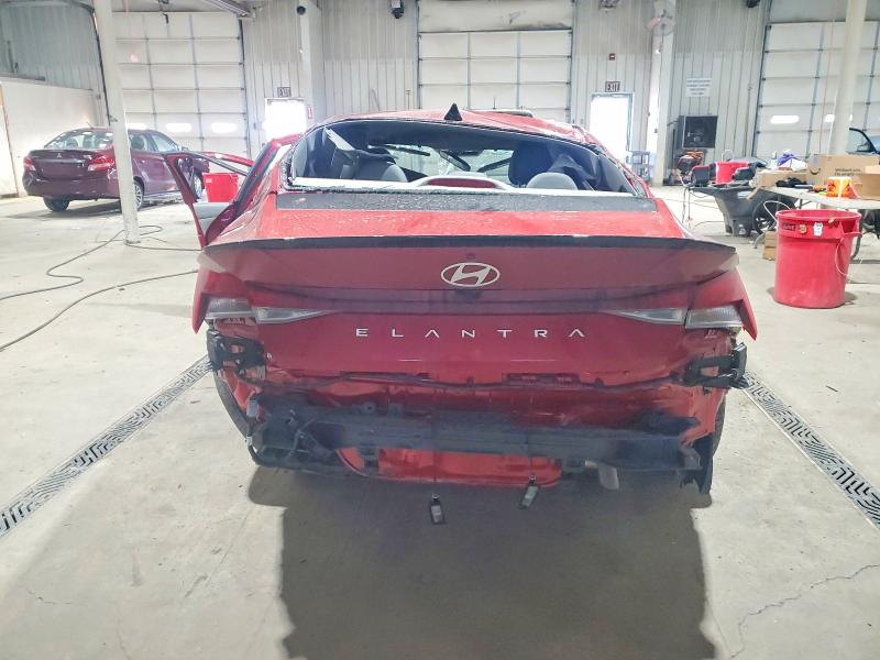 2025 Hyundai Elantra VIN KMHLM4DG1SU963397 COPART salvage auction — ROLLOVER, Salvage Title, sold $900 on 2026-07-20 (photo 6)