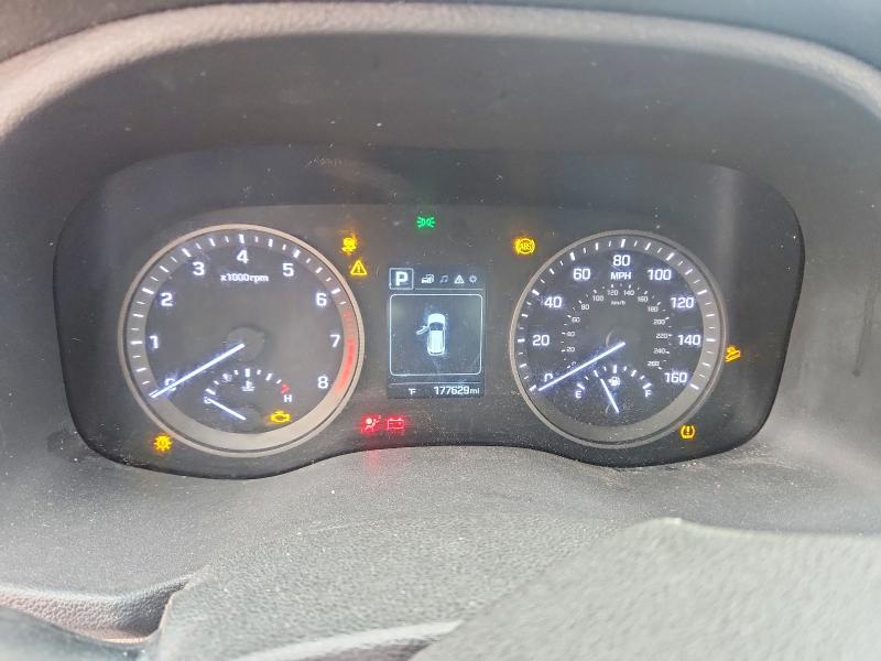 2016 Hyundai Tucson VIN KM8J33A40GU100421 COPART salvage auction — FRONT END, NC - SALVAGE CERTIFICATE OF TITLE, sold $625 on 2026-07-08 (photo 9)