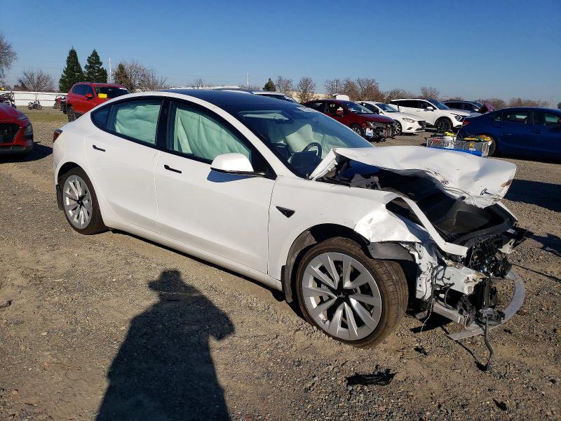 2022 Tesla Model 3 VIN 5YJ3E1EB7NF110051 COPART salvage auction — FRONT END, Other, sold $5,700 on 2026-07-28 (photo 4)