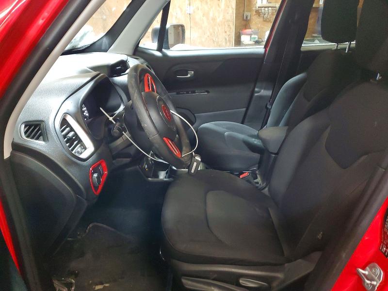 2018 Jeep Renegade VIN ZACCJBAB8JPH43782 COPART salvage auction — FRONT END, Pa - Certificate Of Salvage, sold $1,500 on 2026-07-09 (photo 7)