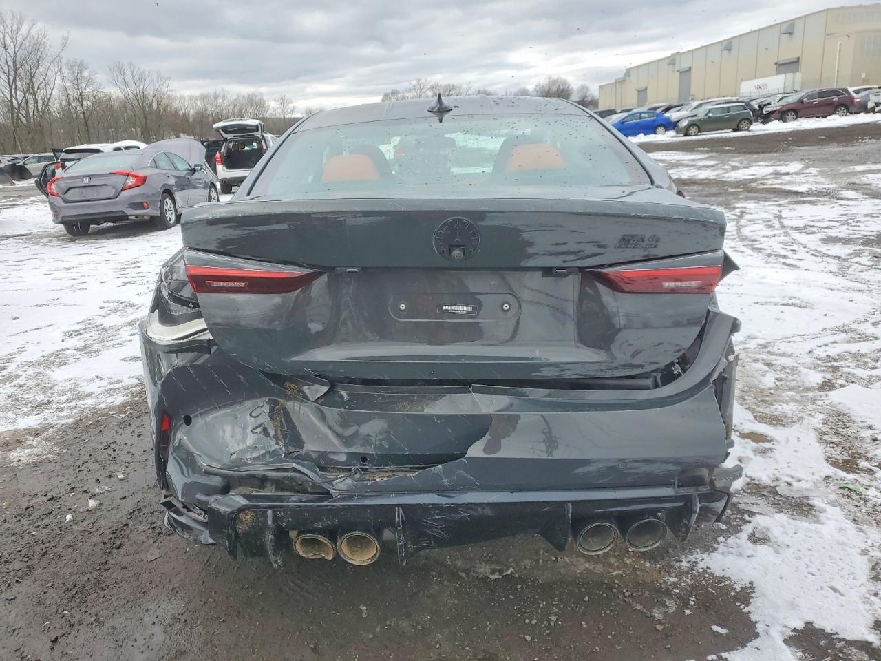 2022 BMW M4 VIN WBS43AZ03NCJ52449 COPART salvage auction — Rear End, CT - CERT OF TITLE-SALVAGE, sold $24,700 on 2026-06-30 (photo 6)
