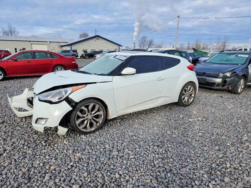 2012 Hyundai Veloster VIN KMHTC6AD2CU064493 COPART salvage auction — FRONT END, Il - Salvage Certificate, sold $625 on 2026-07-06 (photo 1)