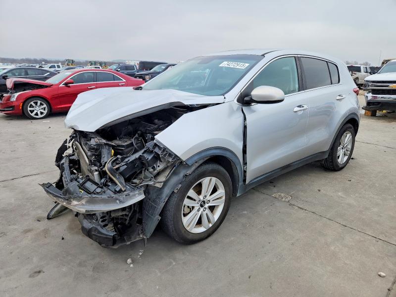 2018 Kia Sportage VIN KNDPM3AC0J7447658 COPART salvage auction — FRONT END, Tx - Salvage Vehicle Title, sold $1,600 on 2026-07-20 (photo 1)