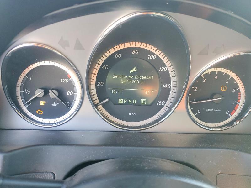 2011 Mercedes-benz C-klasse VIN WDDGF8BB8BR156205 COPART salvage auction — FRONT END, Co - Bill Of Sale-Parts Only, sold $375 on 2026-07-23 (photo 9)