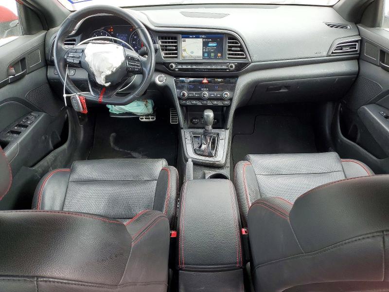 2019 Hyundai Elantra VIN KMHD04LB8KU833235 COPART salvage auction — FRONT END, Tx - Salvage Vehicle Title, sold $1,800 on 2026-07-02 (photo 8)