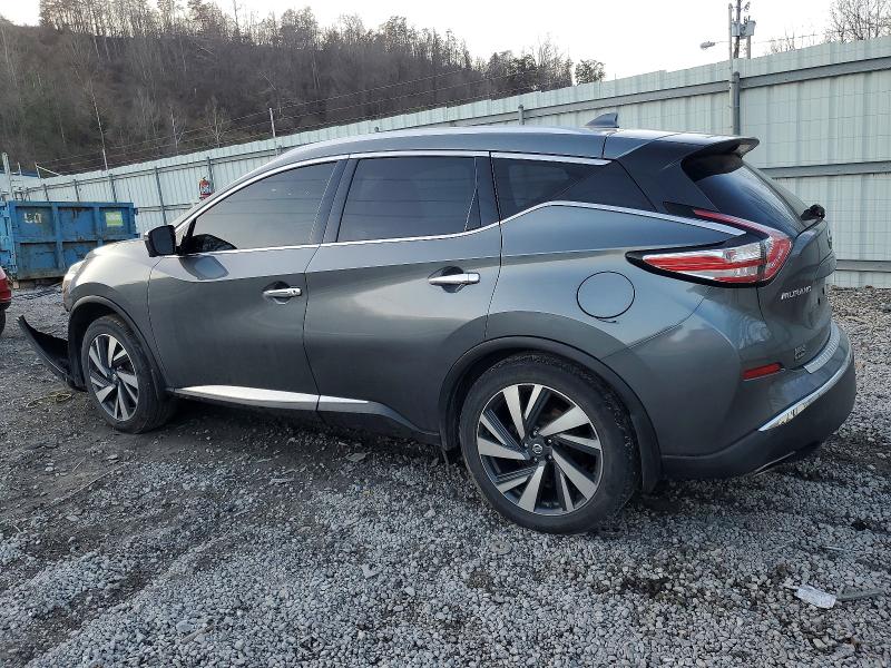 2017 Nissan Murano VIN 5N1AZ2MH1HN110846 COPART salvage auction — FRONT END, OH - CERT OF TITLE-SALVAGE, sold $1,900 on 2026-07-02 (photo 2)