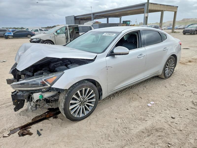 2017 Kia Cadenza VIN KNALB4J12H5052120 COPART salvage auction — FRONT END, Fl - Certificate Of Title (P), sold $1,600 on 2026-07-28 (photo 1)