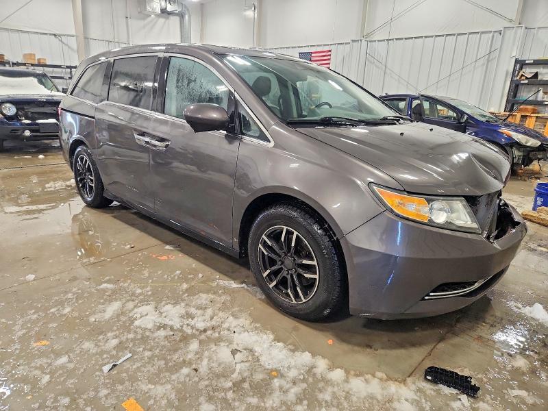 2014 Honda Odyssey VIN 5FNRL5H66EB023554 COPART salvage auction — FRONT END, MI - CERTIFICATE OF TITLE, sold $1,050 on 2026-07-02 (photo 4)