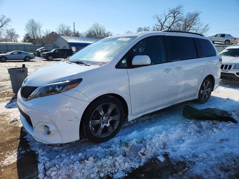 2015 Toyota Sienna VIN 5TDXK3DC1FS545354 COPART salvage auction — SIDE, Ks - Cert Of Title-Salvage, sold $6,300 on 2026-07-20 (photo 1)