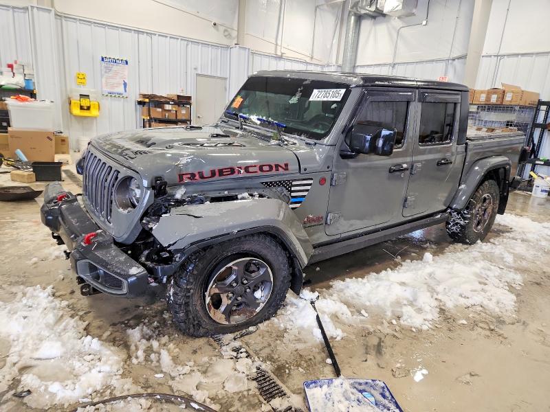 2020 Jeep Gladiator VIN 1C6JJTBG3LL184342 COPART salvage auction — FRONT END, In - Cert Of Title-Salvage Title, sold $6,600 on 2026-07-09 (photo 1)