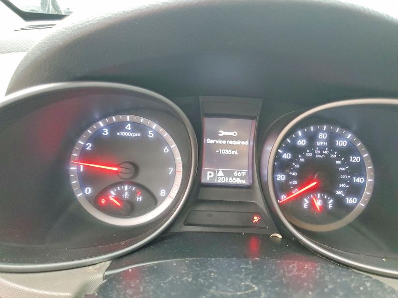 2016 Hyundai Santa fe VIN 5XYZU3LB7GG364334 COPART salvage auction — FRONT END, GA - CERT OF TITLE-SALVAGE, sold $1,450 on 2026-07-07 (photo 9)