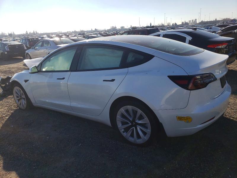 2022 Tesla Model 3 VIN 5YJ3E1EB7NF110051 COPART salvage auction — FRONT END, Other, sold $5,700 on 2026-07-28 (photo 2)