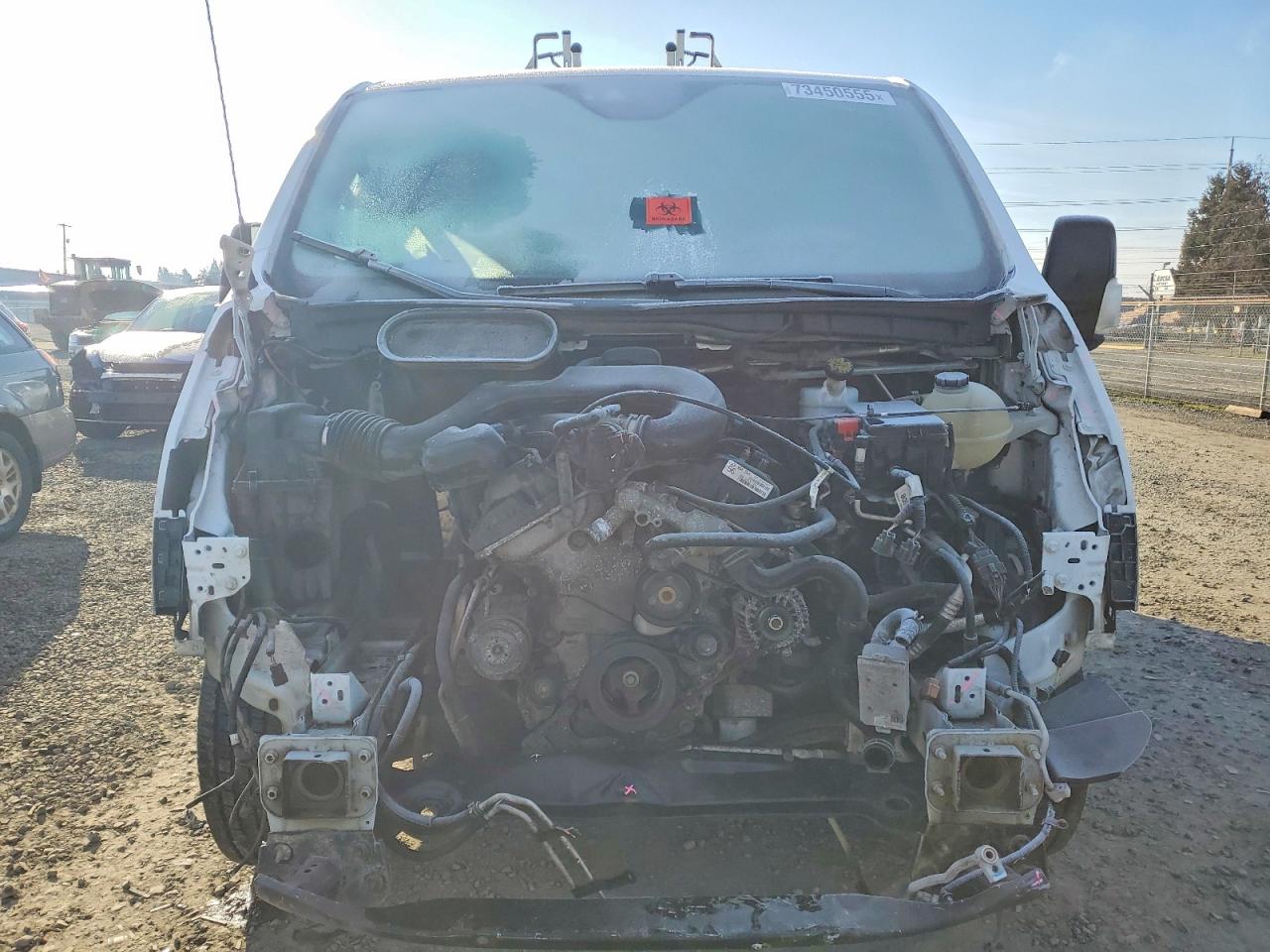 2018 Ford Transit VIN 1FTYE1YM1JKB01958 COPART salvage auction — Frame Damage, OR - SALVAGE TITLE CERTIFICATE, sold $1,200 on 2026-07-01 (photo 5)